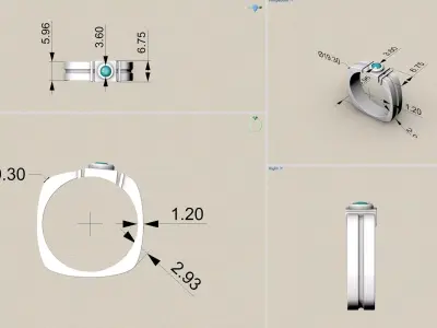 ring MR 173 3D print model