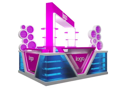 Booth Exhibition Stand a464 3D model