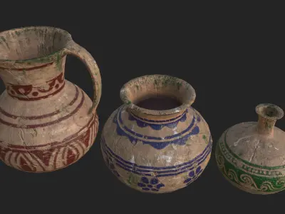 Old Pottery PBR Low-poly 3D model