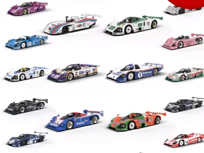 Pack 20 Cars Group C 1980-1990 HQ interior