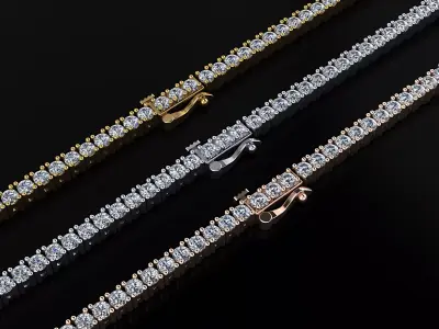 Tennis Bracelet  3D print model