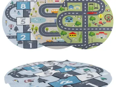 Rugs No 253 Low-poly 3D model