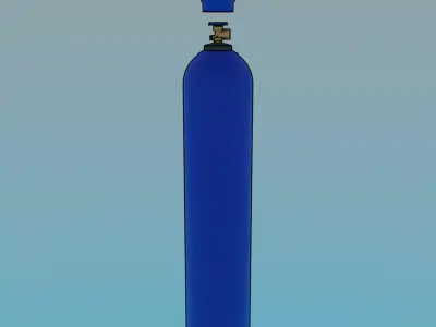 Gas cylinder Free 3D model