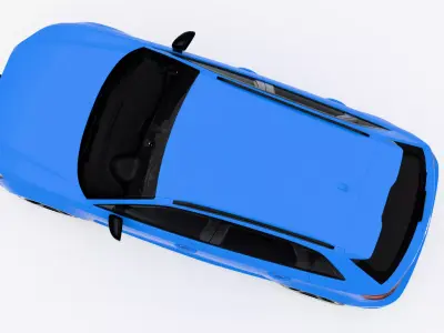 Audi RS3 Sportback 2018 Low-poly 3D model