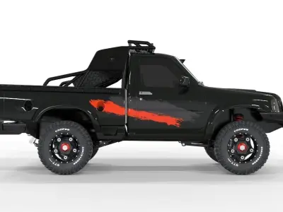 Nissan-Patrol-Y61-Gazelle-Pickup 4X4 3D model