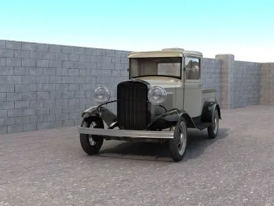 Classic Pickup 3D model purchase