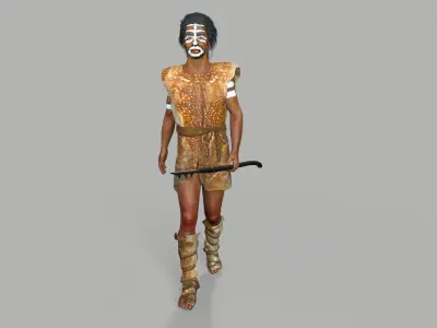 hominid Low-poly 3D model