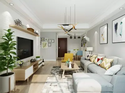 living room 3D model