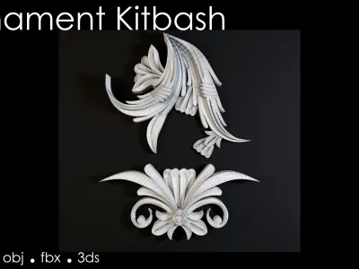Ornament Kitbash 3d models- vol 01 3D model