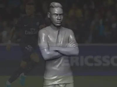 Neymar PSG 3D printing ready stl obj formats 3D print model