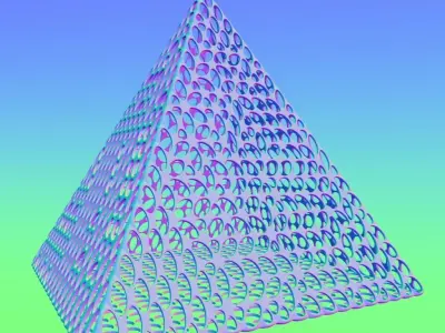 Abstract Geometric Pyramid 3D model