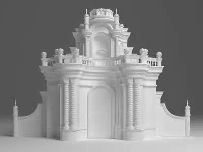 Roman Wedding Stage 3D model