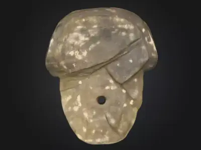 Stone Mask Face Low-poly 3D model