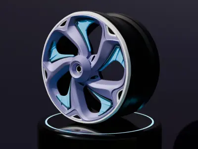 Sport car rims 3D model