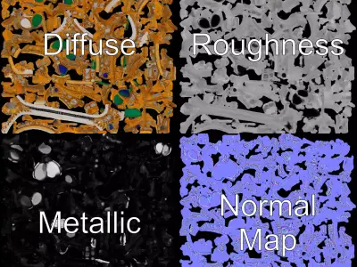 Elegant Jewel Crown model pack Low-poly 3D model