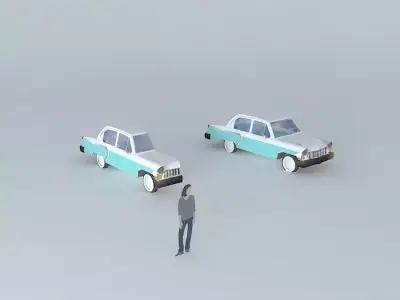 50s car 1 Free 3D model
