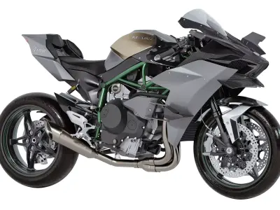 Kawasaki Ninja H2R 2023 3D model
