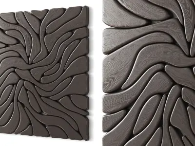 Abstract sculpture Symbiote 3D model