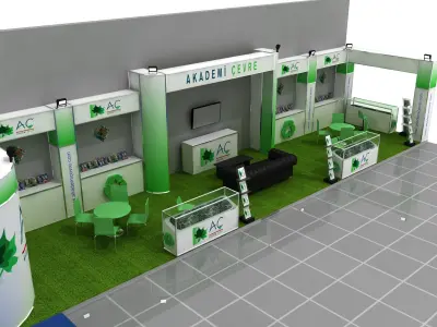Modular Fair Stand  03 3D model