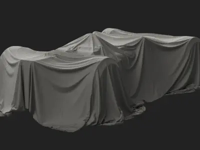Sportcar Cover 02 3D model