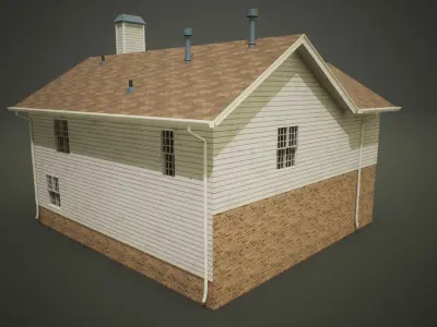 Mega House Pack Low-poly 3D model