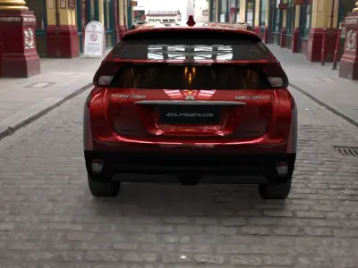  exterior mitsubishi eclipse cross several colors 3D model