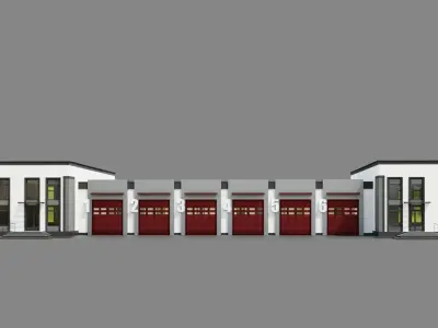 Fire Station  ID051 3D model