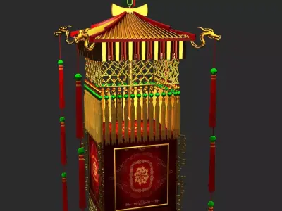 Chinese  palace lantern   3D model