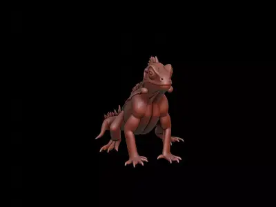 Lizard Animal Sculpture 3D print model purchase