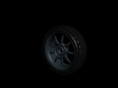 Car Wheel 3D model by brianm87