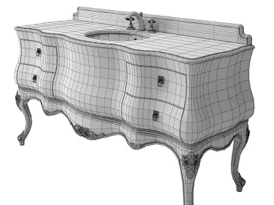 Sink Desiderio Due Bendis 3D model