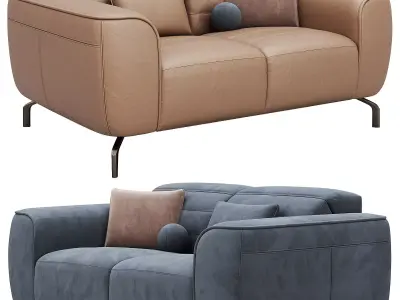 Zenith Function Sofa C320 By Natuzzi 01 3D model