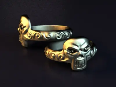 fashion ring A008 3D print model