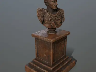 Cesare bust Low-poly 3D model