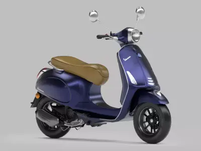 Vespa Low-poly 3D model