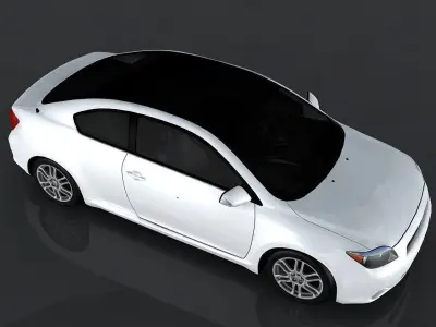 Scion TC Low-poly 3D model