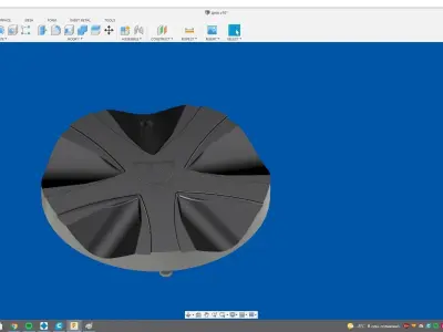 Hubcap omega 3D print model