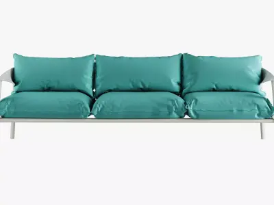 Terramare Three Seats Sofa 3D model