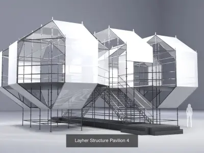 Layher Structure Pavilions - 10 Pack 3D Model Collection