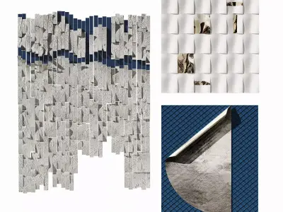 Modern pendant wall decoration 3D model