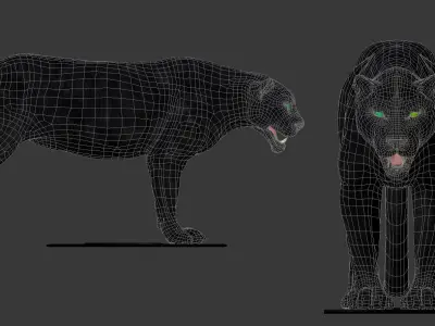 Panther-maya panther 3D model