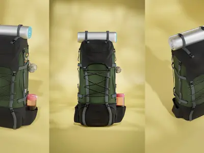 Travel Backpack 3D model
