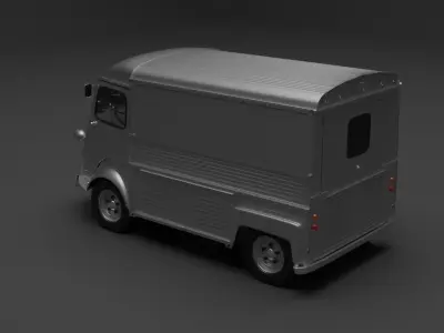 Citroen H High-poly van 3D model