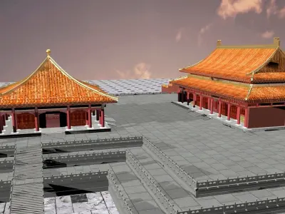 Chinese forbidden city  3D model