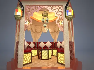 Arabic Majlis 3D model