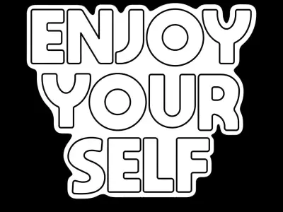 Enjoy Your Self Neon Sign 3D model