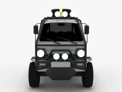 Suzuki Van Off-Road Low-poly 3D model
