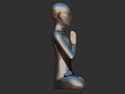  Meditation Sculpture 3D Printable model 3D print model