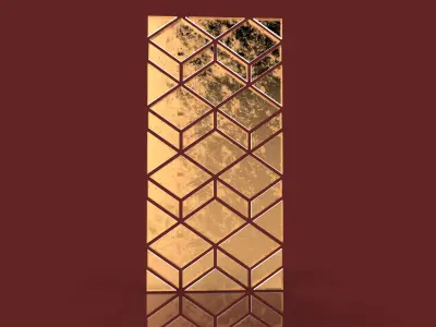 Decorative panel  Low-poly 3D model