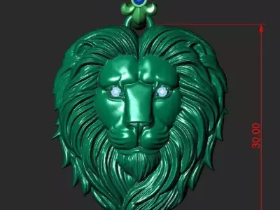 LION PENDANT 2 3D print model